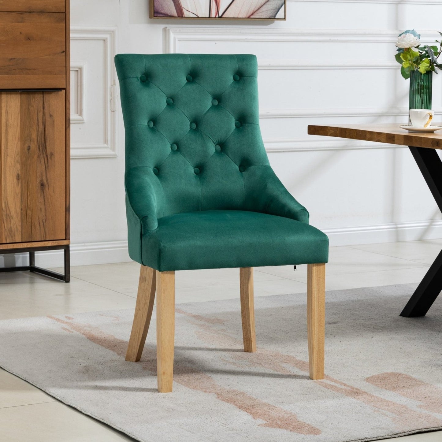 Set of 2 Ravenna Velvet Dining Chairs