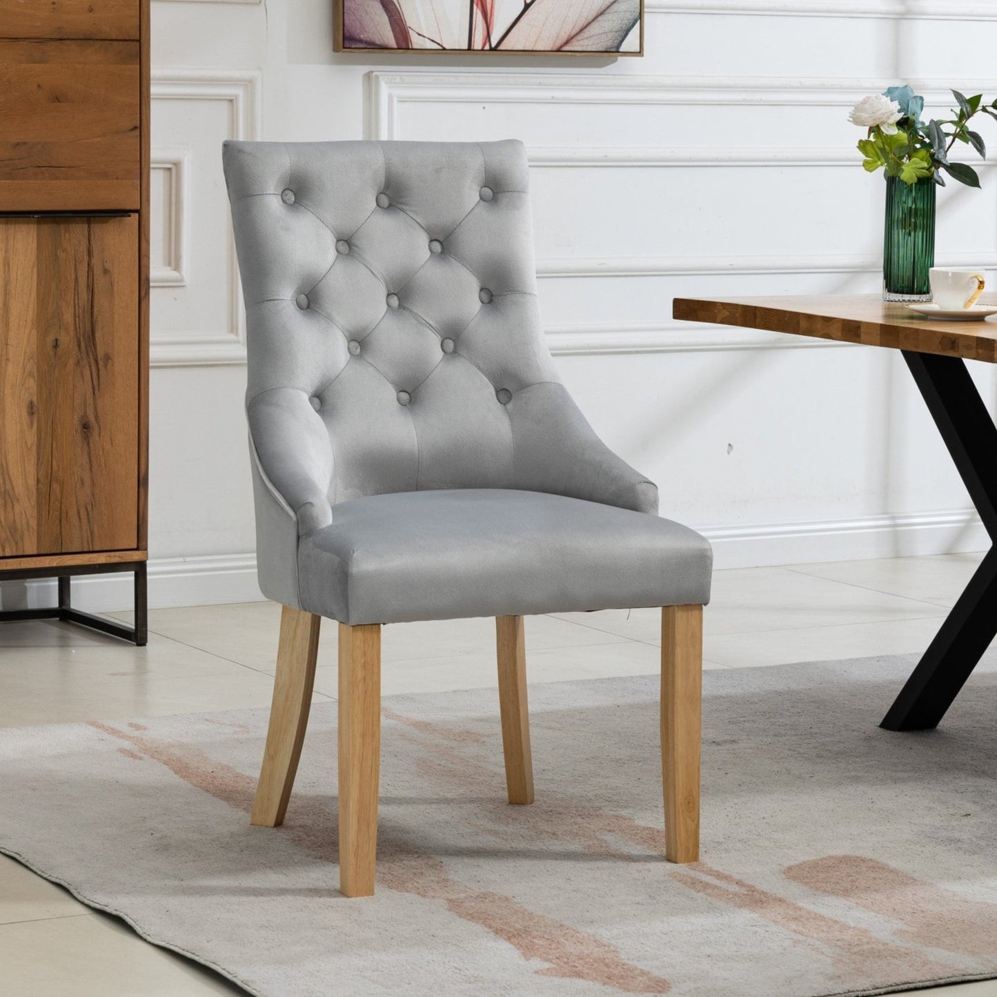 Set of 2 Ravenna Velvet Dining Chairs