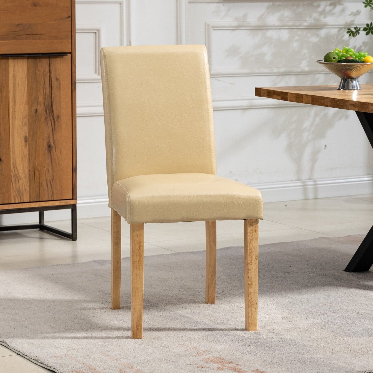 Set of 2 Maiolo Faux Leather Dining Chairs