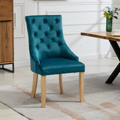 Set of 2 Ravenna Velvet Dining Chairs